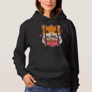 Niedlich Hamster Eating Ramen Hamster Liebhaber Hoodie