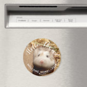 Niedlich Hamster Hello There Welcome Zuhause Magnet (In Situ (Geschirrspüler))