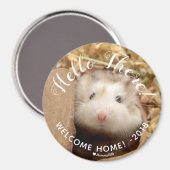 Niedlich Hamster Hello There Welcome Zuhause Magnet (Vorderseite/Rückseite)