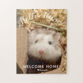 Niedlich Hamster Hello There Welcome Zuhause Puzzle