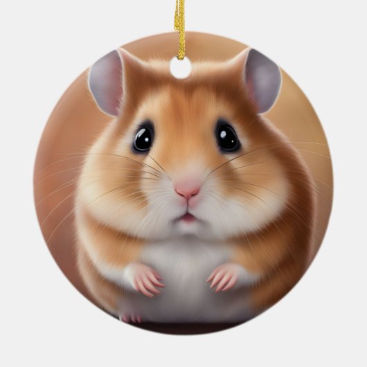 Niedlich Hamster Keramik Ornament (Hinten)
