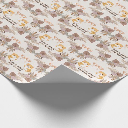 Niedlich Hamster-Kinderdusche Geschenkpapier (Ecke)
