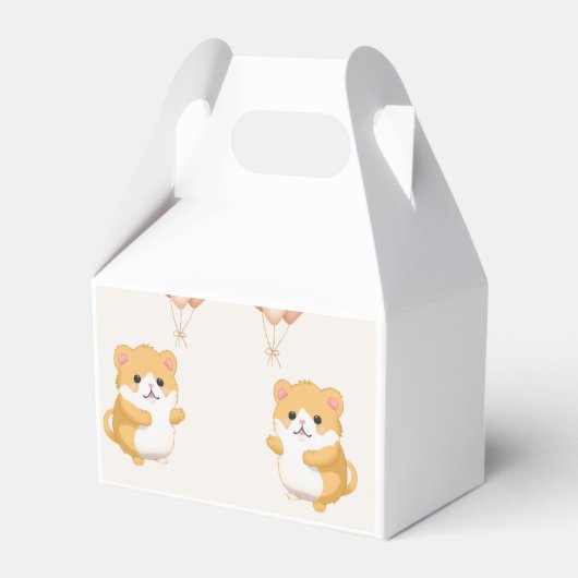Niedlich Hamster-Kinderdusche Geschenkschachtel (Rückseite)