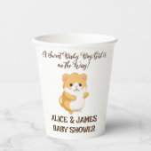 Niedlich Hamster-Kinderdusche Pappbecher (Vorderseite)