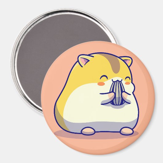 Niedlich Hamster Magnet (Vorderseite/Rückseite)