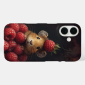 Niedlich Hamster Peeking Baby Raspberry Case-Mate iPhone Hülle (Rückseite (Horizontal))
