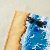 Niedlich Hamster Personalisiert Strandtuch (Beispiel)