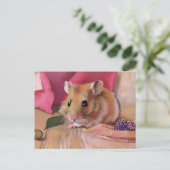 Niedlich Hamster Postkarte (Stehend Vorderseite)
