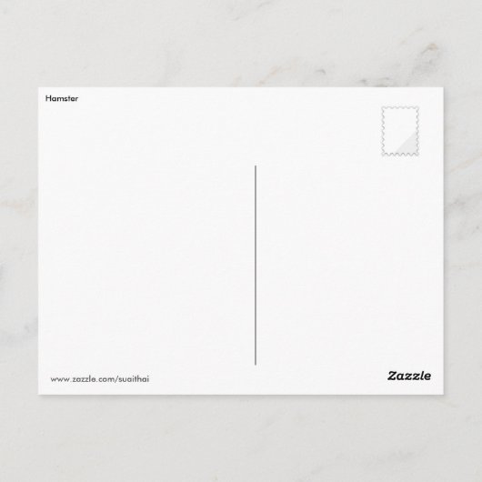 Niedlich Hamster Postkarte (Rückseite)