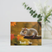 Niedlich Hamster Vielen Dank Postkarte (Stehend Vorderseite)