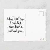 Niedlich Hamster Vielen Dank Postkarte (Rückseite)