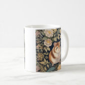 Niedlich Hamster William Morris Inspiriert Kaffeetasse (VorderseiteRechts)