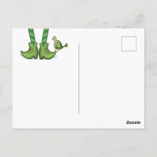 Niedlich Hand Drawn St.Patrick Day Postkarte (Rückseite)