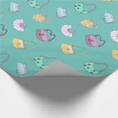 Niedlich Handgezogene Handtaschen Doodles Muster A Geschenkpapier (Ecke)