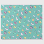 Niedlich Handgezogene Handtaschen Doodles Muster A Geschenkpapier (Flach)