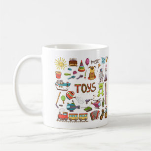 Niedlich handgezogene Kinder Cartoon Toys Kaffeetasse