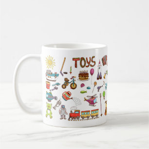 Niedlich handgezogene Kinder Cartoon Toys Kaffeetasse