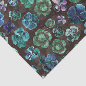 Niedlich handgezogene Wasserfarbe Lucky Grüne Klee Seidenpapier (Detail)