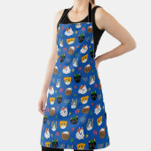 Niedlich Hannukah Cat Gemustert Schürze (InSitu)