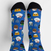 Niedlich Hannukah Cat Gemustert Socken (Oben)