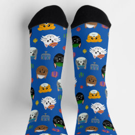 Niedlich Hannukah Cat Gemustert Socken