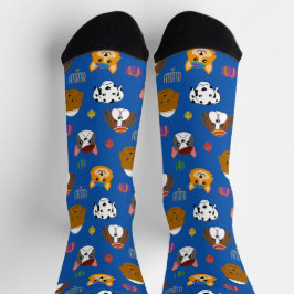 Niedlich Hannukah Dog Gemustert Socken