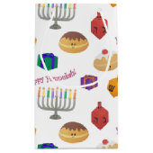 Niedlich Hannukah Gemustert Kleine Geschenktüte (Rückseite)