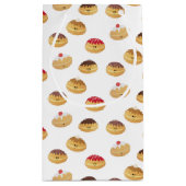 Niedlich Hannukah Sufganiyot Gemustert Kleine Geschenktüte (Rückseite)