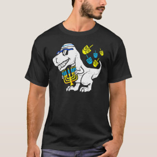 Niedlich Hanukkah Rex Dinosaur Menorasaurus Chanuk T-Shirt