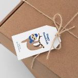 Niedlich Hanukkah Sloth Geschenkanhänger<br><div class="desc">Niedliches Hanukkah-Sloth personalisiertes Design.</div>
