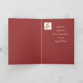 Niedlich Happy 75. Geburtstag Song Sparrows Karte (Innenseite)