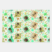 Niedlich Happy African American Boys Stars Geschenkpapier Set (Vorderseite)