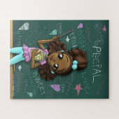 Niedlich Happy African American Girl Puzzle (Horizontal)