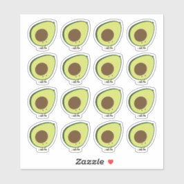Niedlich Happy Avocado Sticker