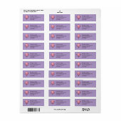 Niedlich Happy Balloon Return Labels (Vorne)