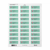 Niedlich Happy Balloon Return Labels (Vorne)