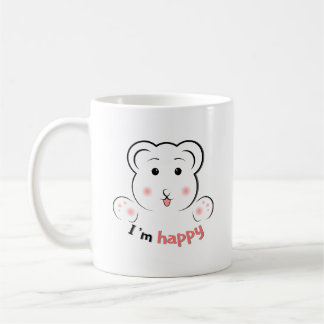 Niedlich Happy Bären Face Tasse - Minimalistisch L