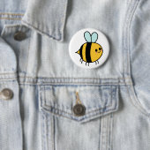 Niedlich Happy Bee Zeichnend Button (Beispiel)