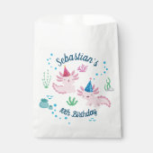 Niedlich Happy Birthday Axolotl Gastgeschenk Bag Geschenktütchen (Vorderseite)