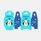 Niedlich Happy Birthday Boy Penguins Blue Neckties Geschenkschachtel (Ungefaltet)