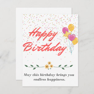 Niedlich Happy Birthday Card
