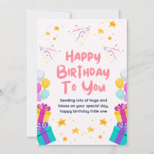 Niedlich Happy Birthday Card Einladung