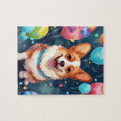 Niedlich Happy Birthday Corgi Dog Puzzle (Horizontal)