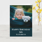 Niedlich Happy Birthday Foto Personalize Card Karte (Gelbe Blume)