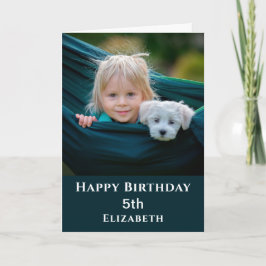 Niedlich Happy Birthday Foto Personalize Card Karte