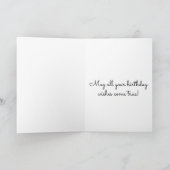 Niedlich Happy Birthday Giraffe Niece Card Karte (Innenseite)