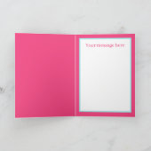 Niedlich Happy Birthday Girl hinzufügen Karte (Innenseite)