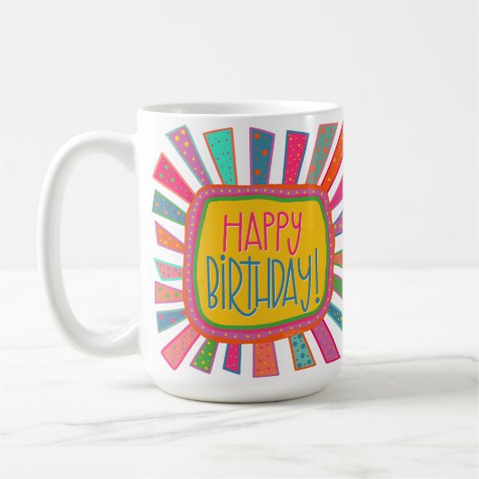 Niedlich Happy Birthday Inspirivity Coffee Tasse (Links)