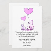 Niedlich Happy Birthday Mommy (Vorne/Hinten)