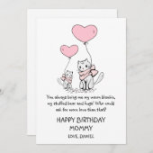 Niedlich Happy Birthday Mommy (Vorne/Hinten)